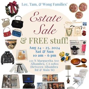 EVENT ENDED - Estate Sale & FREE Stuff!!